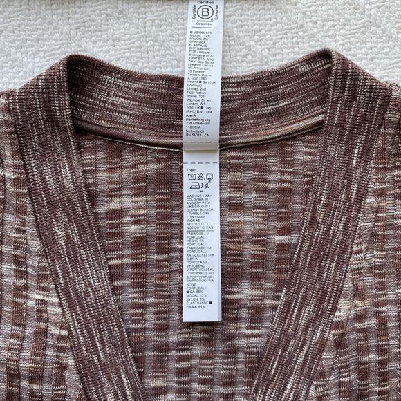 Athleta Revolve Cardigan Sweater Stretch Ribbed Button Down V-Neck Small EUC - Picture 13 of 13